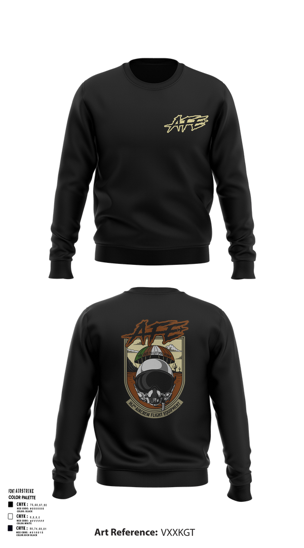 Crew Neck Sweatshirt, 162 AFE, Air Force, Teamtime, Team time, sublimation, custom sports apparel, team uniforms, spirit wear, spiritwear, sports uniforms, custom shirts, team store, custom team store, fundraiser sports, apparel fundraiser