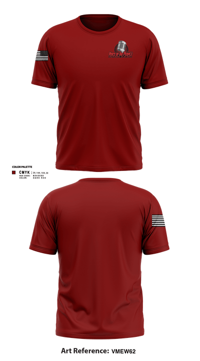 Voice of The People USA Radio Network 44283539 Short Sleeve Performance Shirt - 2