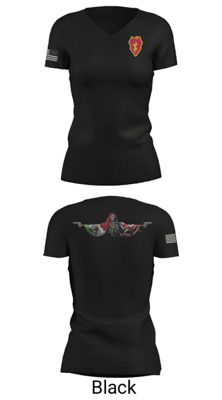 Women's Short Sleeve Vneck Shirt, 25th ID, Army, Teamtime, Team time, sublimation, custom sports apparel, team uniforms, spirit wear, spiritwear, sports uniforms, custom shirts, team store, custom team store, fundraiser sports, apparel fundraiser
