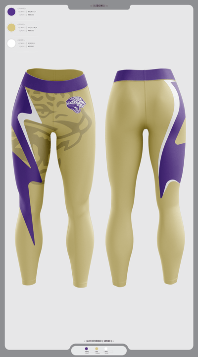 Jacksonville College Cross Country 48639105 Womens Leggings - 2