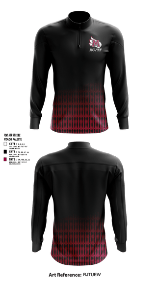 Quarter Zip Jacket, Meredith College Avenging Angels, Track & Field, Teamtime, Team time, sublimation, custom sports apparel, team uniforms, spirit wear, spiritwear, sports uniforms, custom shirts, team store, custom team store, fundraiser sports, apparel fundraiser