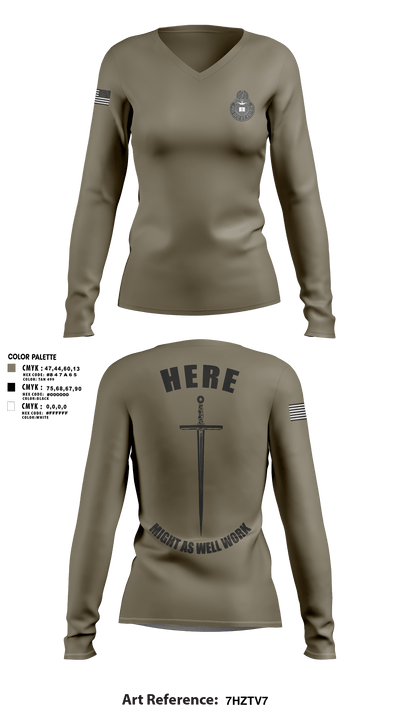 CHBOLC 24-002 45166313 Women's Long Sleeve V-neck Shirt - 30