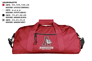 Duffle Bag, Anniston High School, Spirit Store, Teamtime, Team time, sublimation, custom sports apparel, team uniforms, spirit wear, spiritwear, sports uniforms, custom shirts, team store, custom team store, fundraiser sports, apparel fundraiser