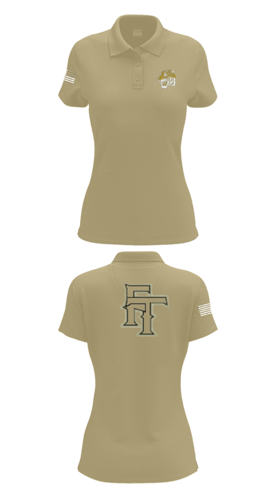 Fort Towson Junior High School Cheer 44003548 Women's Short Sleeve Performance Polo  - 43