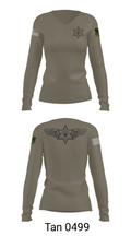 Air Support 72075098 Women's Long Sleeve V-neck Shirt - 73