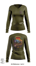 482D Civil Engineer Squadron 21891413 Women's Long Sleeve V-neck Shirt -1 125