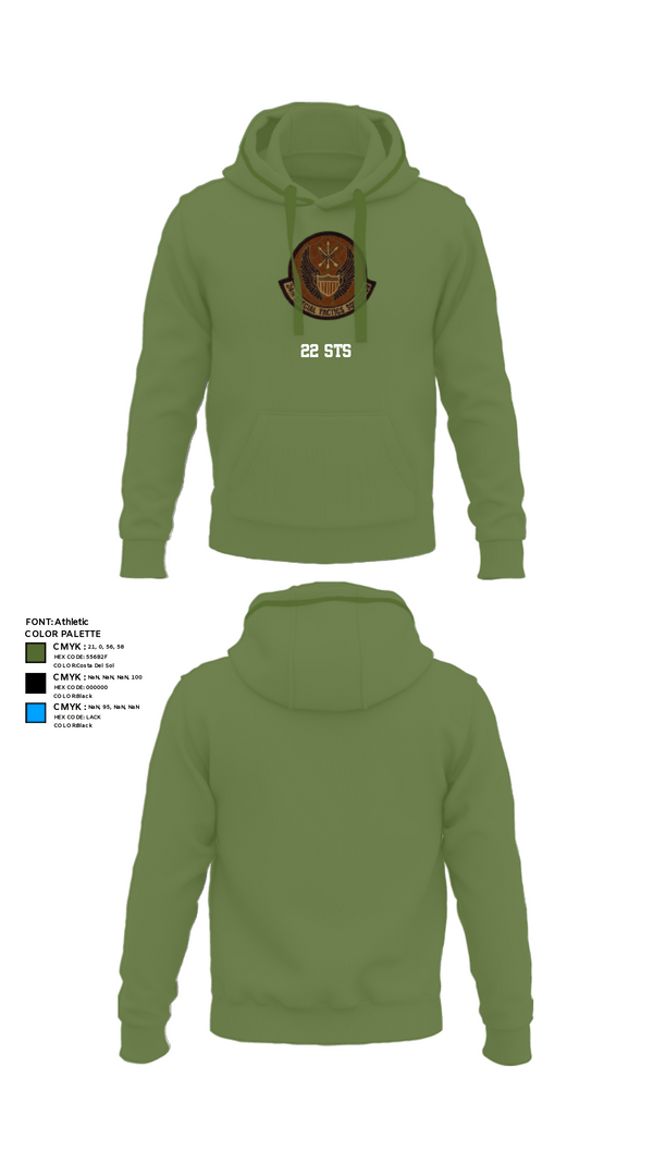 Hoodie, 22 STS, Air Force, Teamtime, Team time, sublimation, custom sports apparel, team uniforms, spirit wear, spiritwear, sports uniforms, custom shirts, team store, custom team store, fundraiser sports, apparel fundraiser
