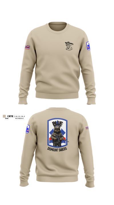 3RD PLT BAD BOYS3RD PLT BAD BOYS 899719921-299 DismountBlue Ewok 2663775 Crew Neck Sweatshirt - 2