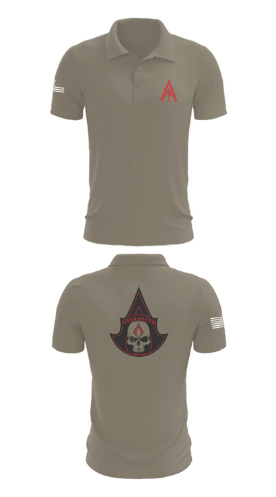 A Co. 1-3 AB 9856173 Short Sleeve Performance Polo - 67