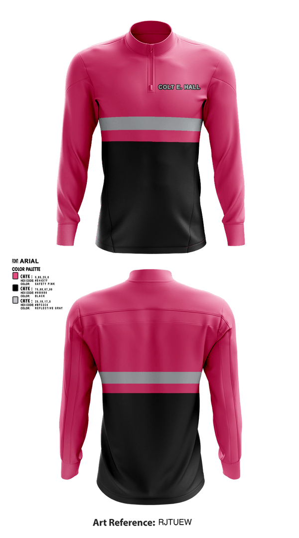 Quarter Zip Jacket, COLT E. HALL, , Teamtime, Team time, sublimation, custom sports apparel, team uniforms, spirit wear, spiritwear, sports uniforms, custom shirts, team store, custom team store, fundraiser sports, apparel fundraiser