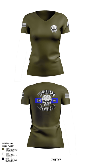 Womens Short Sleeve Vneck Shirt, Punishers LEMC, , Teamtime, Team time, sublimation, custom sports apparel, team uniforms, spirit wear, spiritwear, sports uniforms, custom shirts, team store, custom team store, fundraiser sports, apparel fundraiser