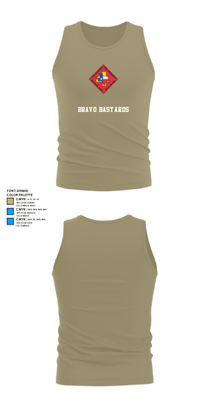 Tank Top, Bravo Bastards, Marines, Teamtime, Team time, sublimation, custom sports apparel, team uniforms, spirit wear, spiritwear, sports uniforms, custom shirts, team store, custom team store, fundraiser sports, apparel fundraiser