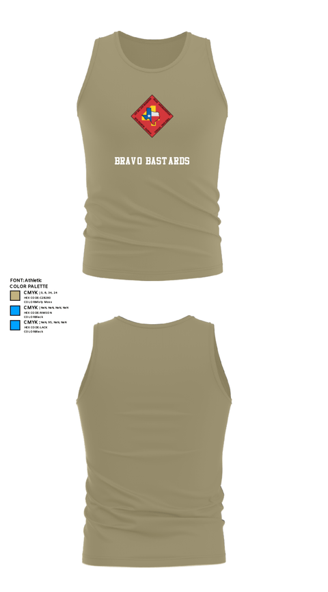Tank Top, Bravo Bastards, Marines, Teamtime, Team time, sublimation, custom sports apparel, team uniforms, spirit wear, spiritwear, sports uniforms, custom shirts, team store, custom team store, fundraiser sports, apparel fundraiser