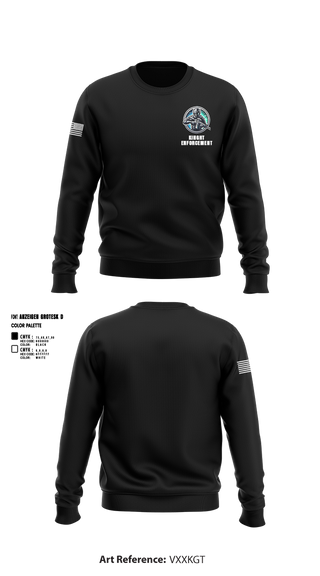 Crew Neck Sweatshirt, KINGHT ENFORCEMENT, , Teamtime, Team time, sublimation, custom sports apparel, team uniforms, spirit wear, spiritwear, sports uniforms, custom shirts, team store, custom team store, fundraiser sports, apparel fundraiser