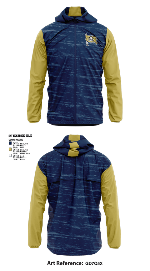 Windbreaker, Perrin Pirates, Football, Teamtime, Team time, sublimation, custom sports apparel, team uniforms, spirit wear, spiritwear, sports uniforms, custom shirts, team store, custom team store, fundraiser sports, apparel fundraiser