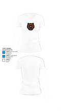 Clover Garden School Grizzlies 2602724 Women's Short Sleeve V-neck Shirt - 18
