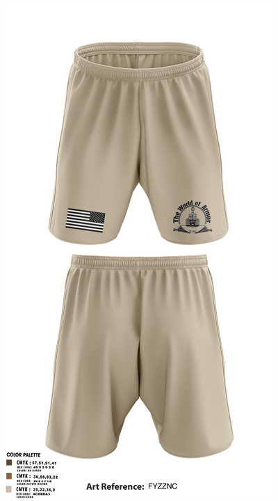 The World of Armor 9002280 Athletic Shorts With Pockets - 3