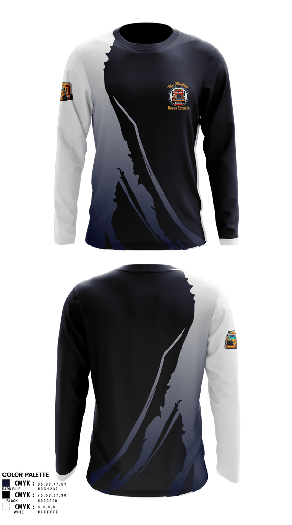 Long Sleeve Performance Shirt, Rookies new school, , Teamtime, Team time, sublimation, custom sports apparel, team uniforms, spirit wear, spiritwear, sports uniforms, custom shirts, team store, custom team store, fundraiser sports, apparel fundraiser