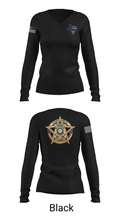 Maverick County Constable PCT 4 23255361 Women's Long Sleeve V-neck Shirt - 35