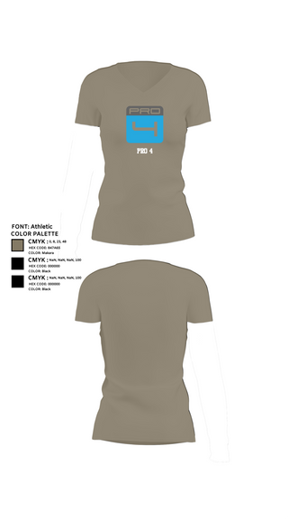 Womens Short Sleeve Vneck Shirt, Pro 4, , Teamtime, Team time, sublimation, custom sports apparel, team uniforms, spirit wear, spiritwear, sports uniforms, custom shirts, team store, custom team store, fundraiser sports, apparel fundraiser