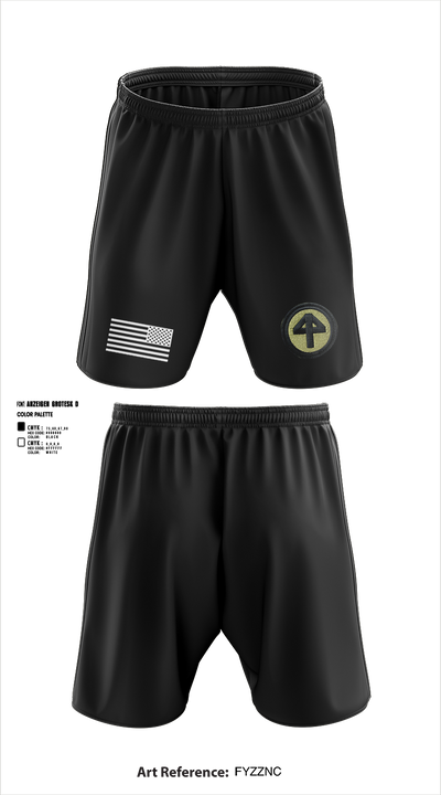 44th infantry brigade 38050095 Athletic Shorts With Pockets - 2