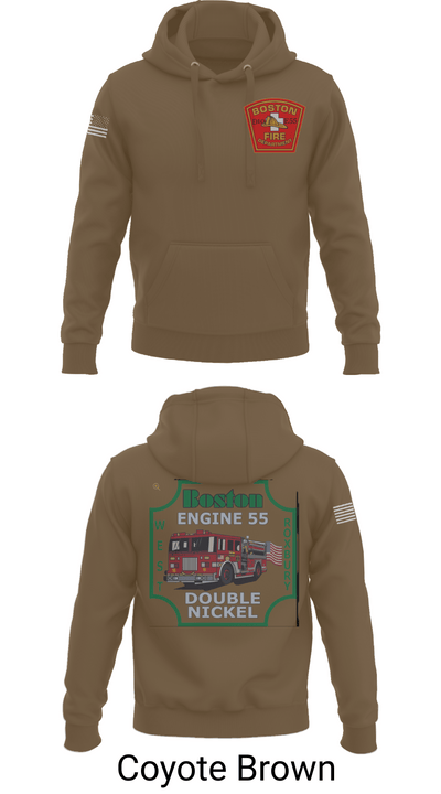 Boston Fire Department Engine 55 92329378 Hoodie - 18