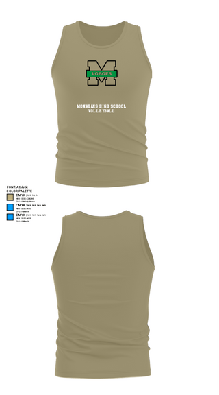 Tank Top, Monahans High School Volleyball, Men's Volleyball, Teamtime, Team time, sublimation, custom sports apparel, team uniforms, spirit wear, spiritwear, sports uniforms, custom shirts, team store, custom team store, fundraiser sports, apparel fundraiser