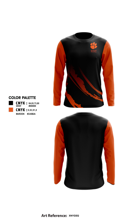 Humboldt Wrestling 59723498 Long Sleeve Performance Shirt 1