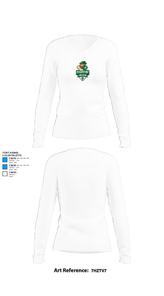 Womens Long Sleeve Vneck Shirt, Springfield Catholic High School Soccer, Men's Soccer, Teamtime, Team time, sublimation, custom sports apparel, team uniforms, spirit wear, spiritwear, sports uniforms, custom shirts, team store, custom team store, fundraiser sports, apparel fundraiser