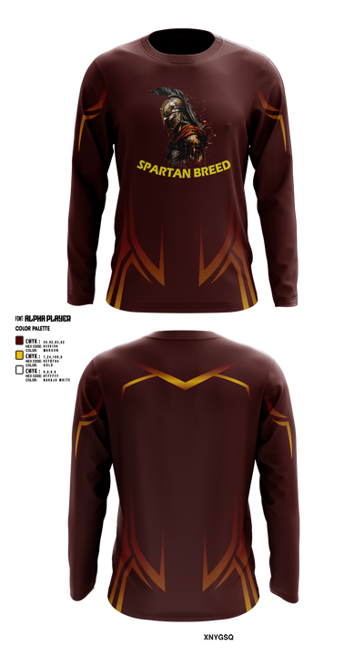 West Tampa spartans 17647688 Long Sleeve Performance Shirt 2