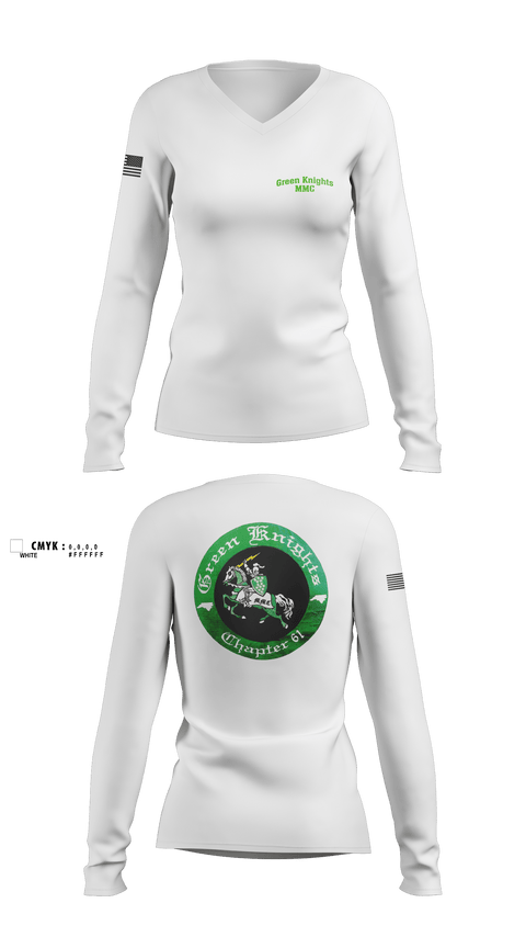 Womens Long Sleeve Vneck Shirt, , Army, Teamtime, Team time, sublimation, custom sports apparel, team uniforms, spirit wear, spiritwear, sports uniforms, custom shirts, team store, custom team store, fundraiser sports, apparel fundraiser