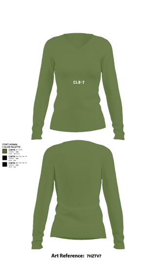 Women's Long Sleeve Vneck Shirt, CLB-7, , Teamtime, Team time, sublimation, custom sports apparel, team uniforms, spirit wear, spiritwear, sports uniforms, custom shirts, team store, custom team store, fundraiser sports, apparel fundraiser