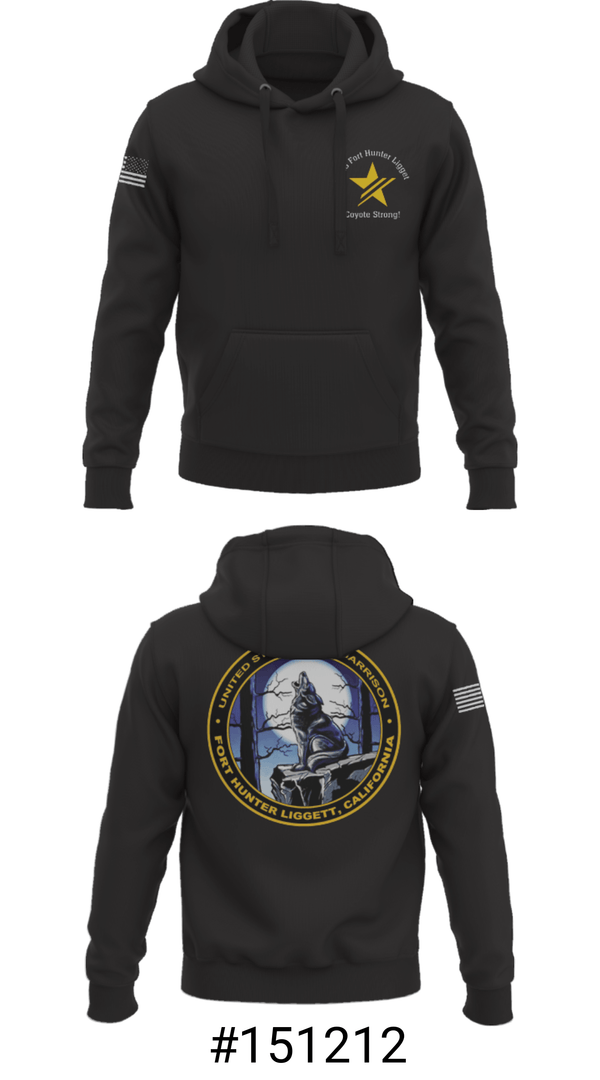 Hoodie, USAG Fort Hunter Liggett, Army, Teamtime, Team time, sublimation, custom sports apparel, team uniforms, spirit wear, spiritwear, sports uniforms, custom shirts, team store, custom team store, fundraiser sports, apparel fundraiser