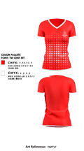 Fairfield Senior High School Golf 21662211 Women's Short Sleeve V-neck Shirt - 1