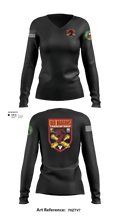2-306th FAR 32661522 Women's Long Sleeve V-neck Shirt -1 4