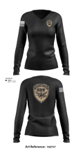 Kemper County Sheriff’s Office 63842297 Women's Long Sleeve V-neck Shirt - 3