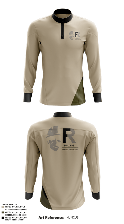 FR BUILDERS 49314225 Quarter Zip Jacket - 1