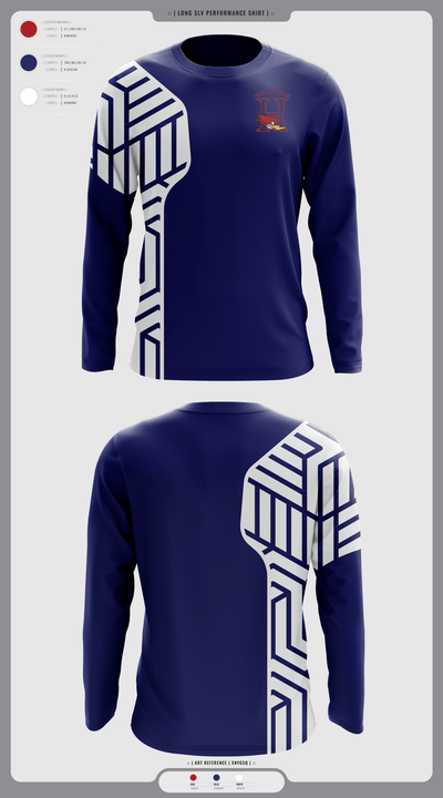 Holbrook High School Wrestling 21507818 Long Sleeve Performance Shirt - 2