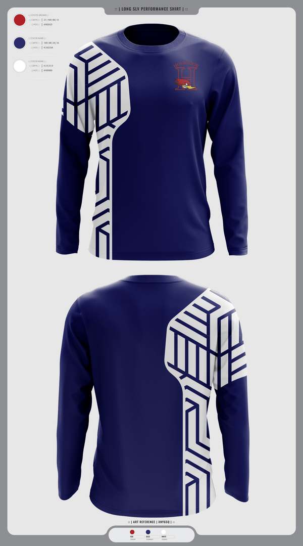 Long Sleeve Performance Shirt, Holbrook High School Wrestling, Wrestling, Teamtime, Team time, sublimation, custom sports apparel, team uniforms, spirit wear, spiritwear, sports uniforms, custom shirts, team store, custom team store, fundraiser sports, apparel fundraiser
