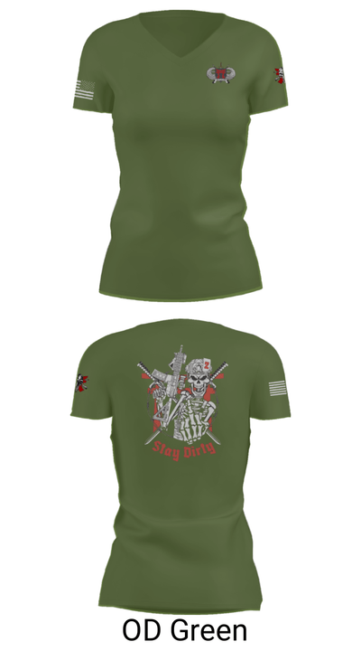 Dirty Deuce 1357112 Women's Short Sleeve V-neck Shirt - 48