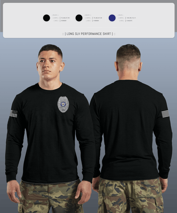 Long Sleeve Performance Shirt, Dexter Pd, Police, Teamtime, Team time, sublimation, custom sports apparel, team uniforms, spirit wear, spiritwear, sports uniforms, custom shirts, team store, custom team store, fundraiser sports, apparel fundraiser