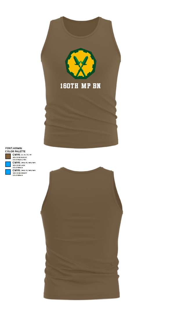 Tank Top, 160th mp bn, Army, Teamtime, Team time, sublimation, custom sports apparel, team uniforms, spirit wear, spiritwear, sports uniforms, custom shirts, team store, custom team store, fundraiser sports, apparel fundraiser