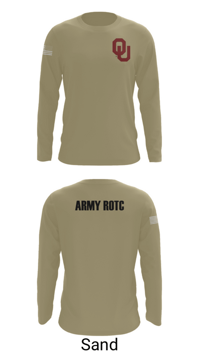 OU Army ROTC 95723228 Long Sleeve Performance Shirt - 86