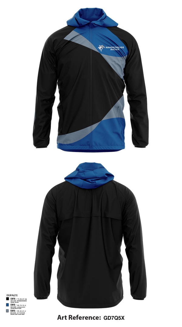 Windbreaker, Hammerheads Racing, Spirit Store, Teamtime, Team time, sublimation, custom sports apparel, team uniforms, spirit wear, spiritwear, sports uniforms, custom shirts, team store, custom team store, fundraiser sports, apparel fundraiser