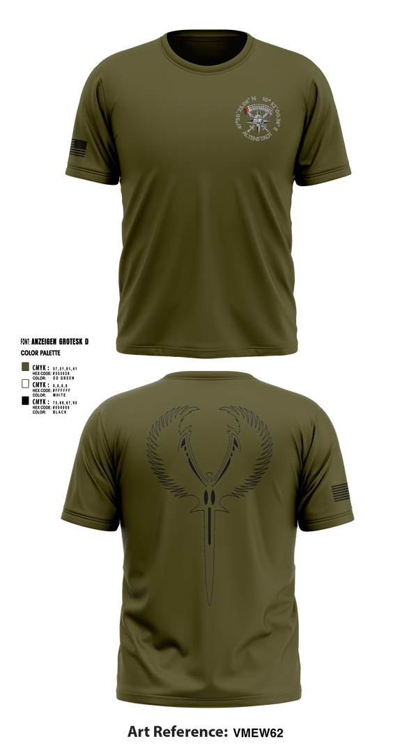 Short Sleeve Performance Shirt, XI. Inspektion, Army, Teamtime, Team time, sublimation, custom sports apparel, team uniforms, spirit wear, spiritwear, sports uniforms, custom shirts, team store, custom team store, fundraiser sports, apparel fundraiser