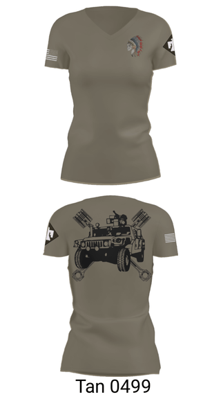 Womens Short Sleeve Vneck Shirt, FMS 1, OKARNG, , Teamtime, Team time, sublimation, custom sports apparel, team uniforms, spirit wear, spiritwear, sports uniforms, custom shirts, team store, custom team store, fundraiser sports, apparel fundraiser