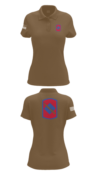 Womens Short Sleeve Performance Polo, 39th Infantry Brigade, , Teamtime, Team time, sublimation, custom sports apparel, team uniforms, spirit wear, spiritwear, sports uniforms, custom shirts, team store, custom team store, fundraiser sports, apparel fundraiser