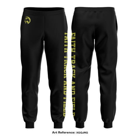 Joggers, Faith Christian School Track and Field, Track & Field, Teamtime, Team time, sublimation, custom sports apparel, team uniforms, spirit wear, spiritwear, sports uniforms, custom shirts, team store, custom team store, fundraiser sports, apparel fundraiser