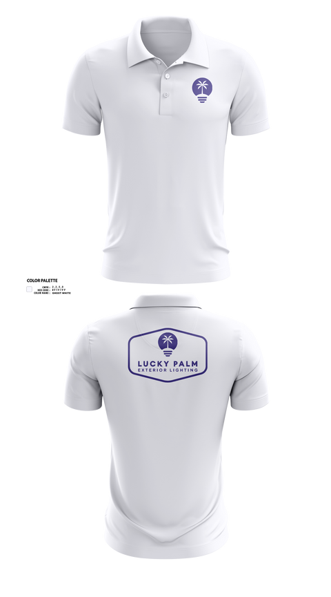 Short Sleeve Performance Polo, Lucky Palm Lighting, , Teamtime, Team time, sublimation, custom sports apparel, team uniforms, spirit wear, spiritwear, sports uniforms, custom shirts, team store, custom team store, fundraiser sports, apparel fundraiser