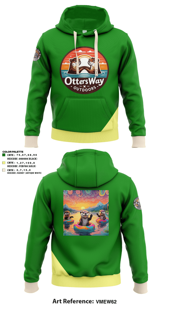 Hoodie, Otters Way Outdoors, , Teamtime, Team time, sublimation, custom sports apparel, team uniforms, spirit wear, spiritwear, sports uniforms, custom shirts, team store, custom team store, fundraiser sports, apparel fundraiser